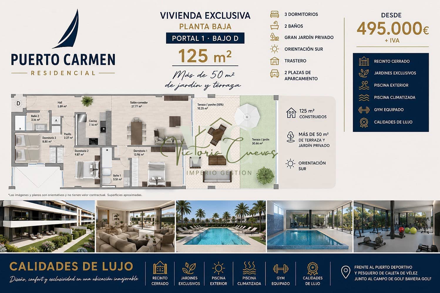 3 makuuhuone Huoneisto myytävänä paikassa Caleta de Velez mukana uima-altaan - 539 000 € (Ref: 9983934)