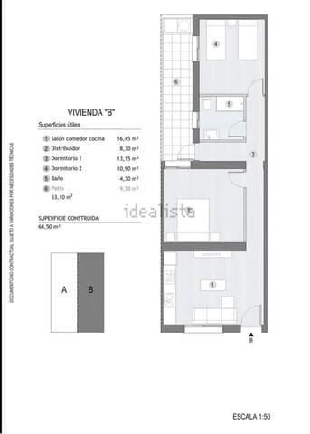 2 soverom Leilighet til salgs i Puerto de Mazarron, Mazarrón - € 144 000 (Ref: 10173942)