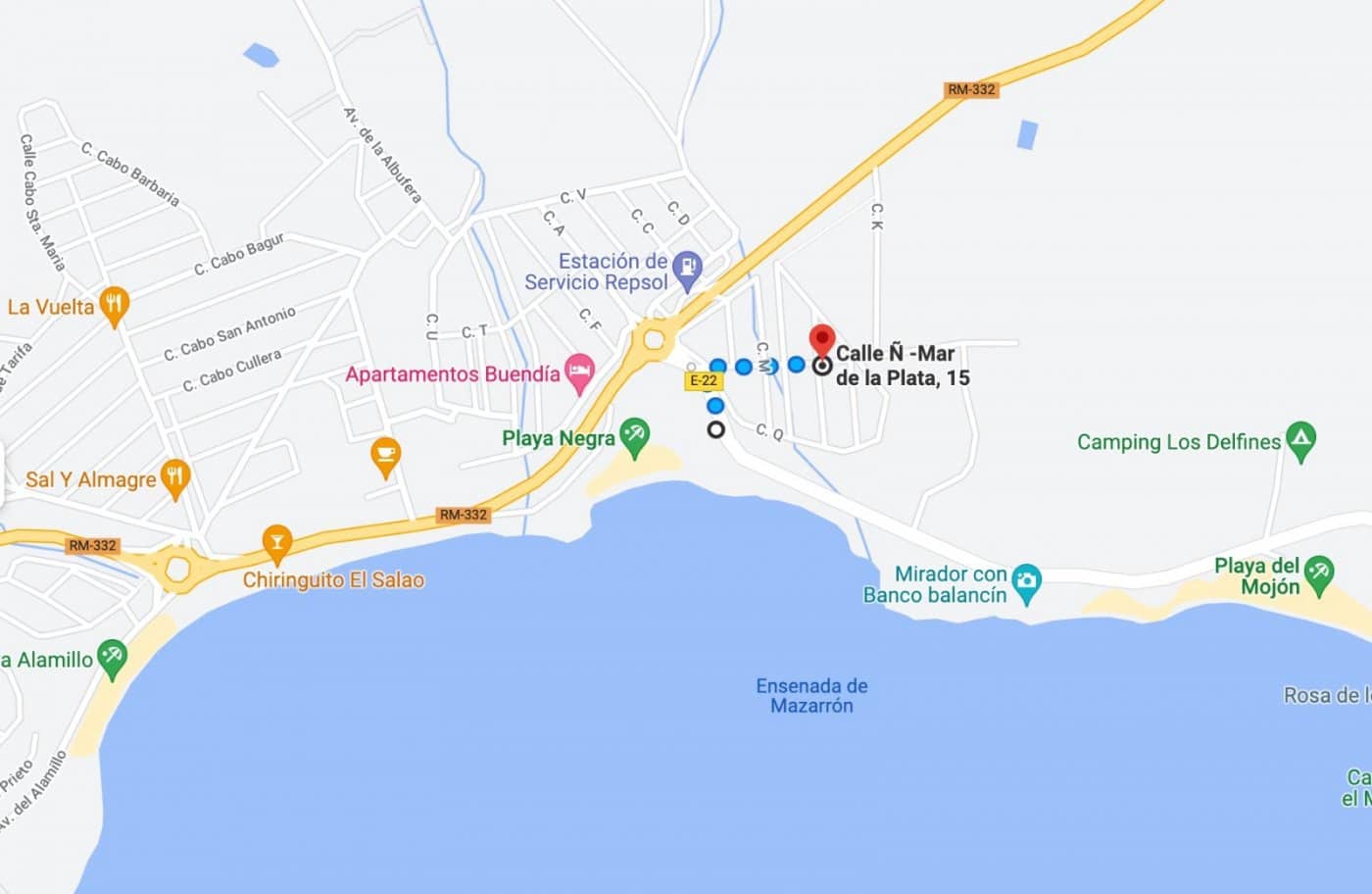 Tomt till salu i Puerto de Mazarron - 206 000 € (Ref: 7807795)