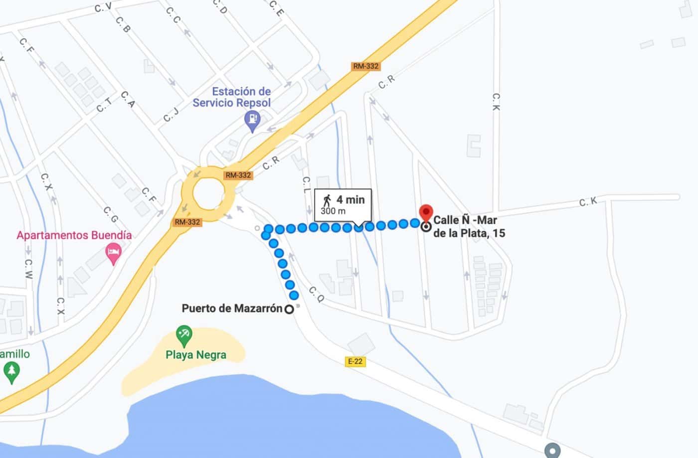 Tomt till salu i Puerto de Mazarron - 206 000 € (Ref: 7807795)