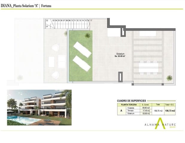 2 soveværelse Lejlighed til salg i Condado de Alhama, Alhama de Murcia - € 189.900 (Ref: 7807815)