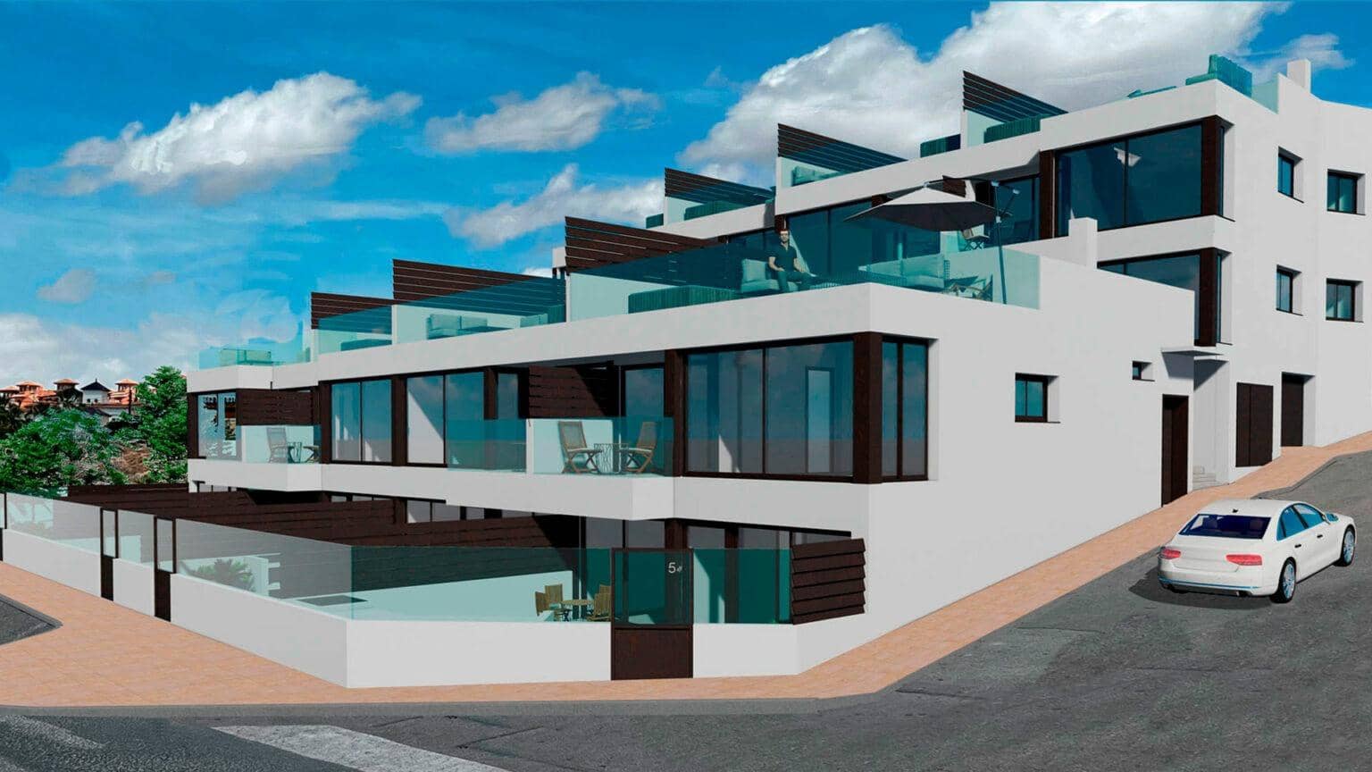 2 soveværelse Rækkehus til salg i Isla Plana med garage - € 320.000 (Ref: 8411558)