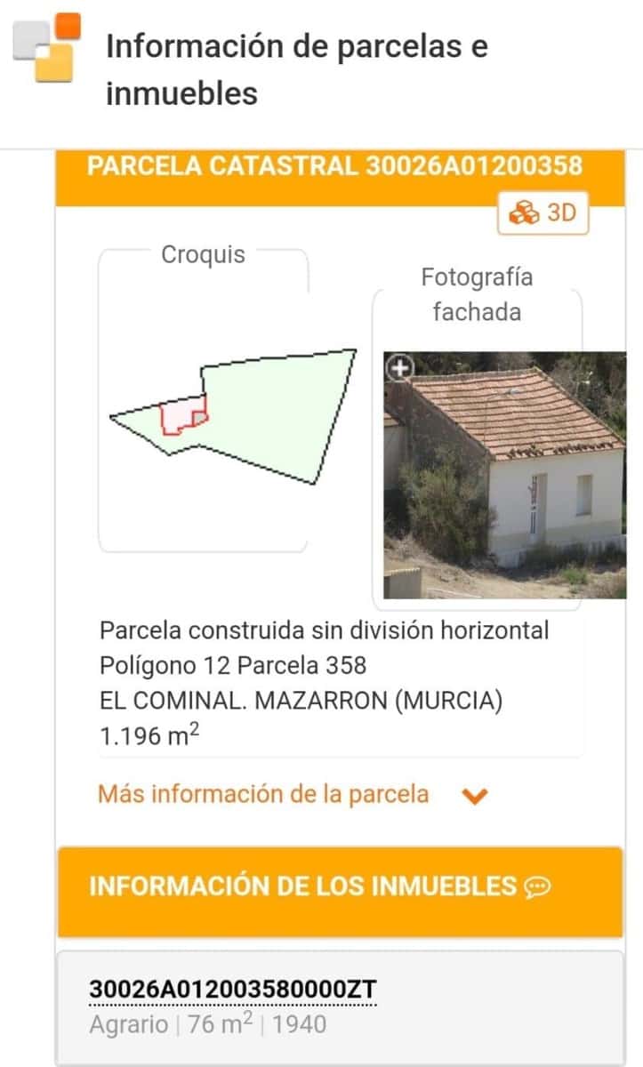 4 soveværelse Finca/Landehus til salg i Puerto de Mazarron med garage - € 80.000 (Ref: 9114028)