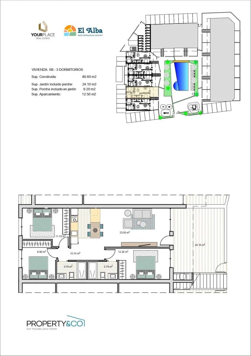 3 makuuhuone Huoneisto myytävänä paikassa Roldan - 223 000 € (Ref: 9317793)