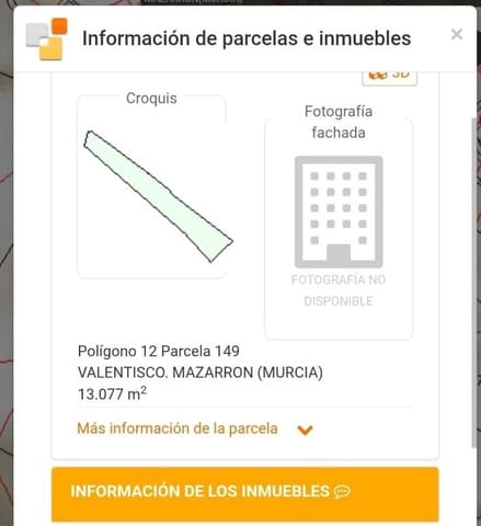Terre non Aménagée à vendre à Puerto de Mazarron, Mazarrón - 85 000 € (Ref: 9818138)