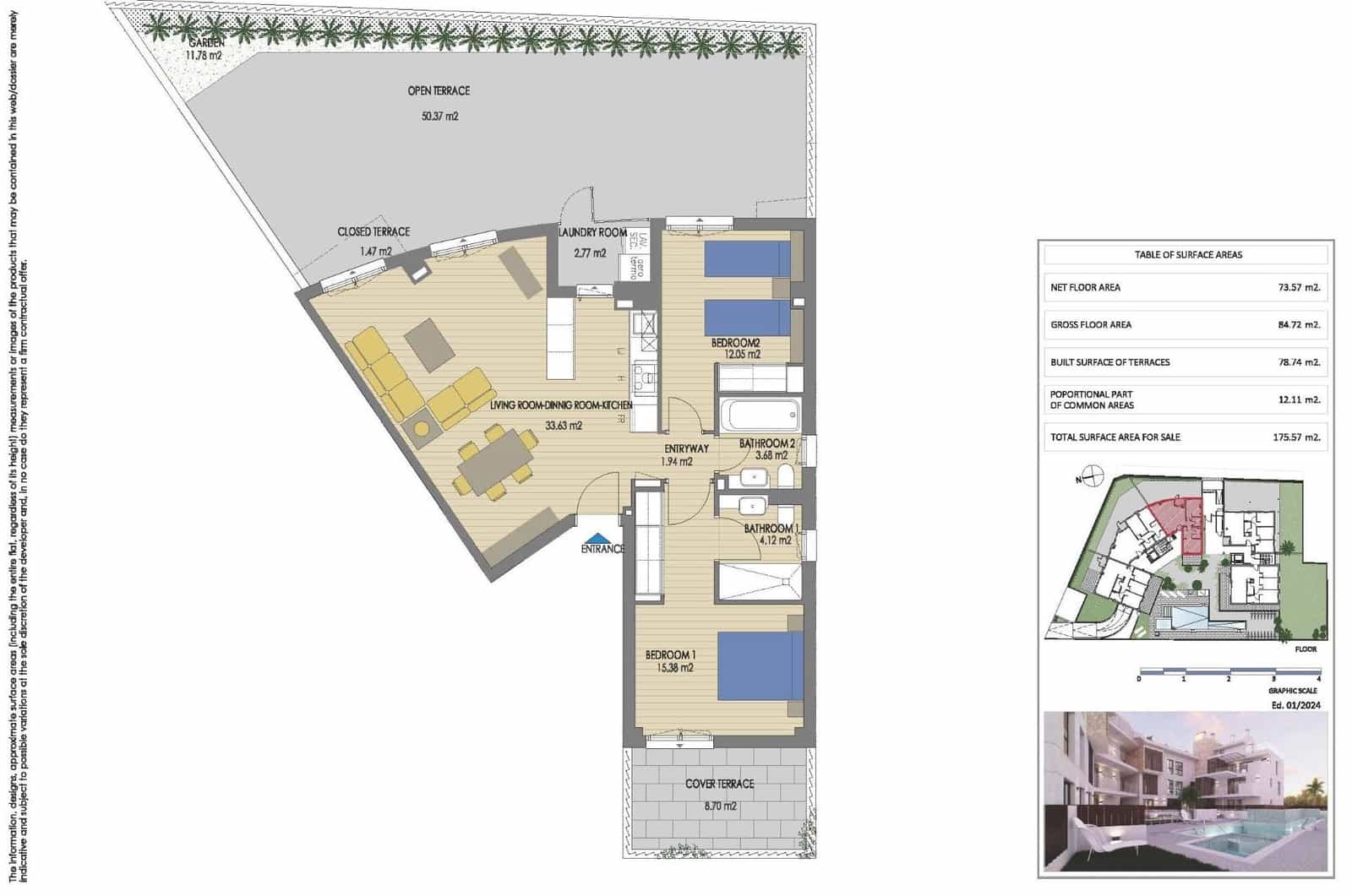 2 camera da letto Appartamento in vendita in Javea / Xabia con piscina garage - 521.000 € (Rif: 10027662)
