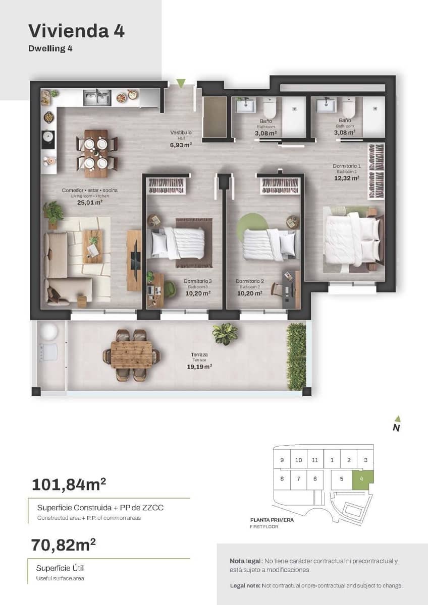 3 chambre Appartement à vendre à Mojacar avec piscine garage - 392 000 € (Ref: 10029871)