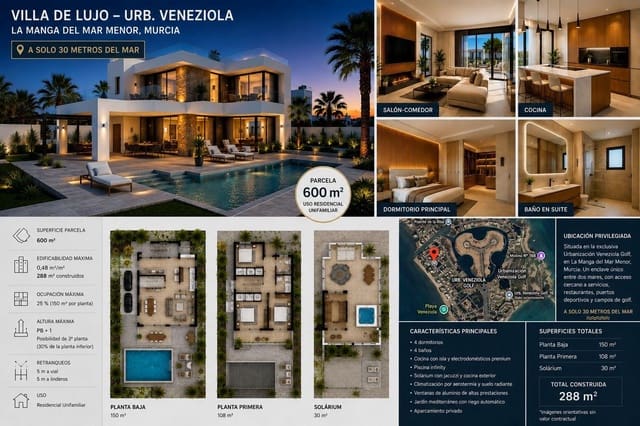 Terreno Non Edificato in vendita in La Manga del Mar Menor - 294.900 € (Rif: 10063151)