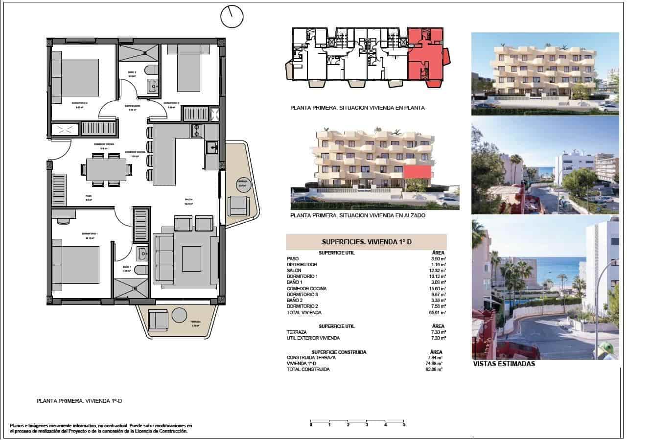 3 bedroom Apartment for sale in El Campello with pool garage - € 420,000 (Ref: 10090989)