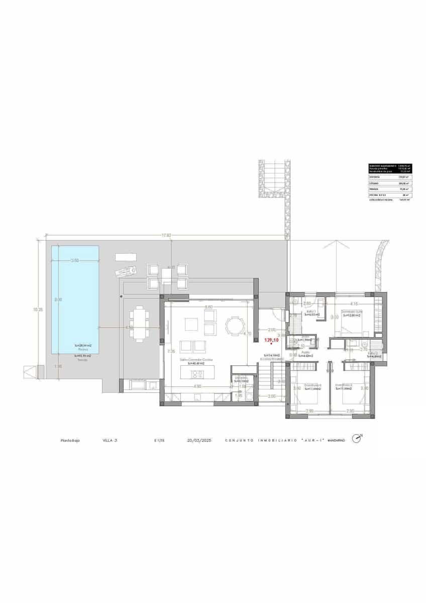 Chalet de 3 habitaciones en Las Colinas Golf en venta con piscina - 1.200.000 € (Ref: 7263856)