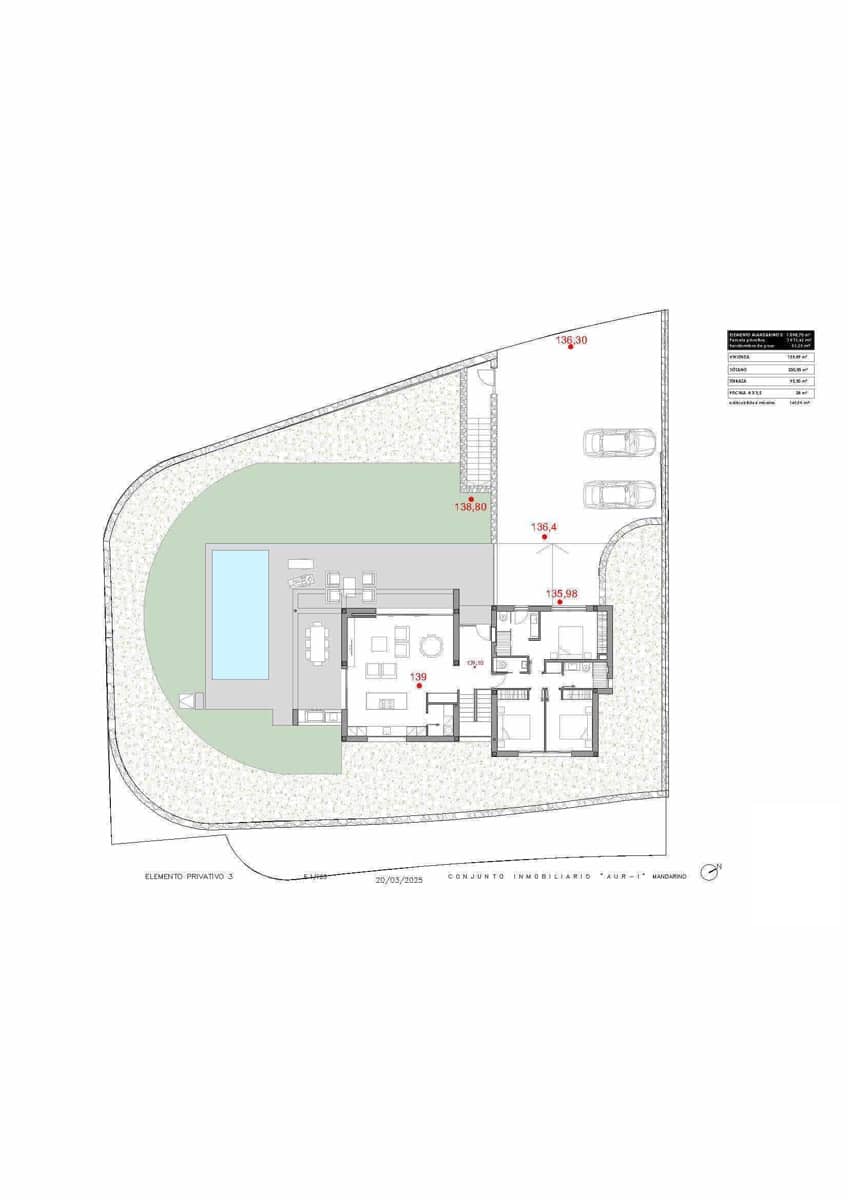 Chalet de 3 habitaciones en Las Colinas Golf en venta con piscina - 1.200.000 € (Ref: 7263856)