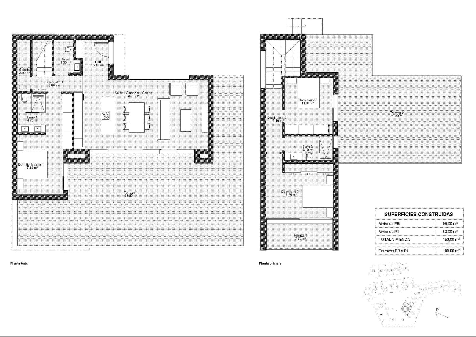 3 quarto Moradia para venda em Las Colinas Golf com piscina garagem - 1 165 000 € (Ref: 7329867)