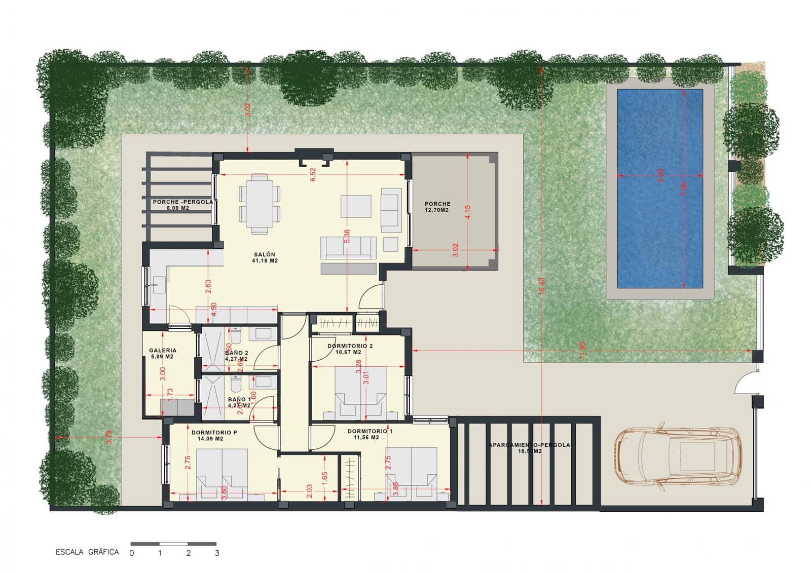 3 soveværelse Villa til salg i La Union med swimmingpool garage - € 445.000 (Ref: 7444670)