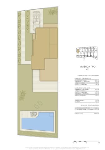 3 sypialnia Willa na sprzedaż w Pinar de Campoverde, Pilar de la Horadada z basenem - 499 000 € (Ref: 8692116)