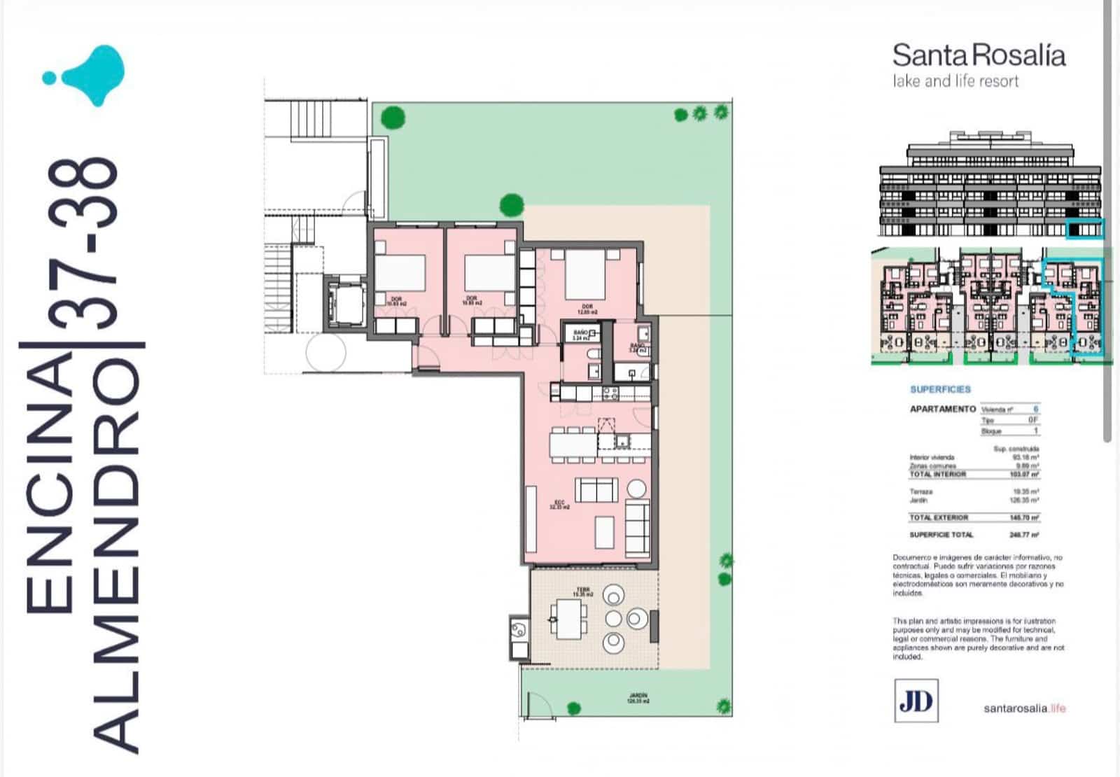 3 quarto Apartamento para venda em Torre-Pacheco com piscina garagem - 340 000 € (Ref: 8868213)