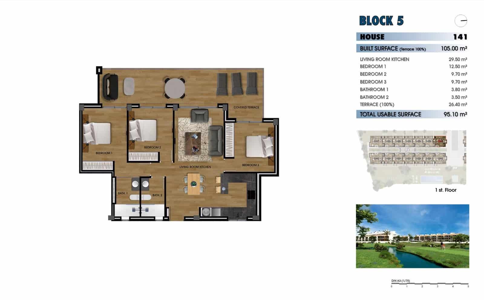 3 Zimmer Apartment zu verkaufen in Los Alcazares mit Pool - 325.000 € (Ref: 8920475)