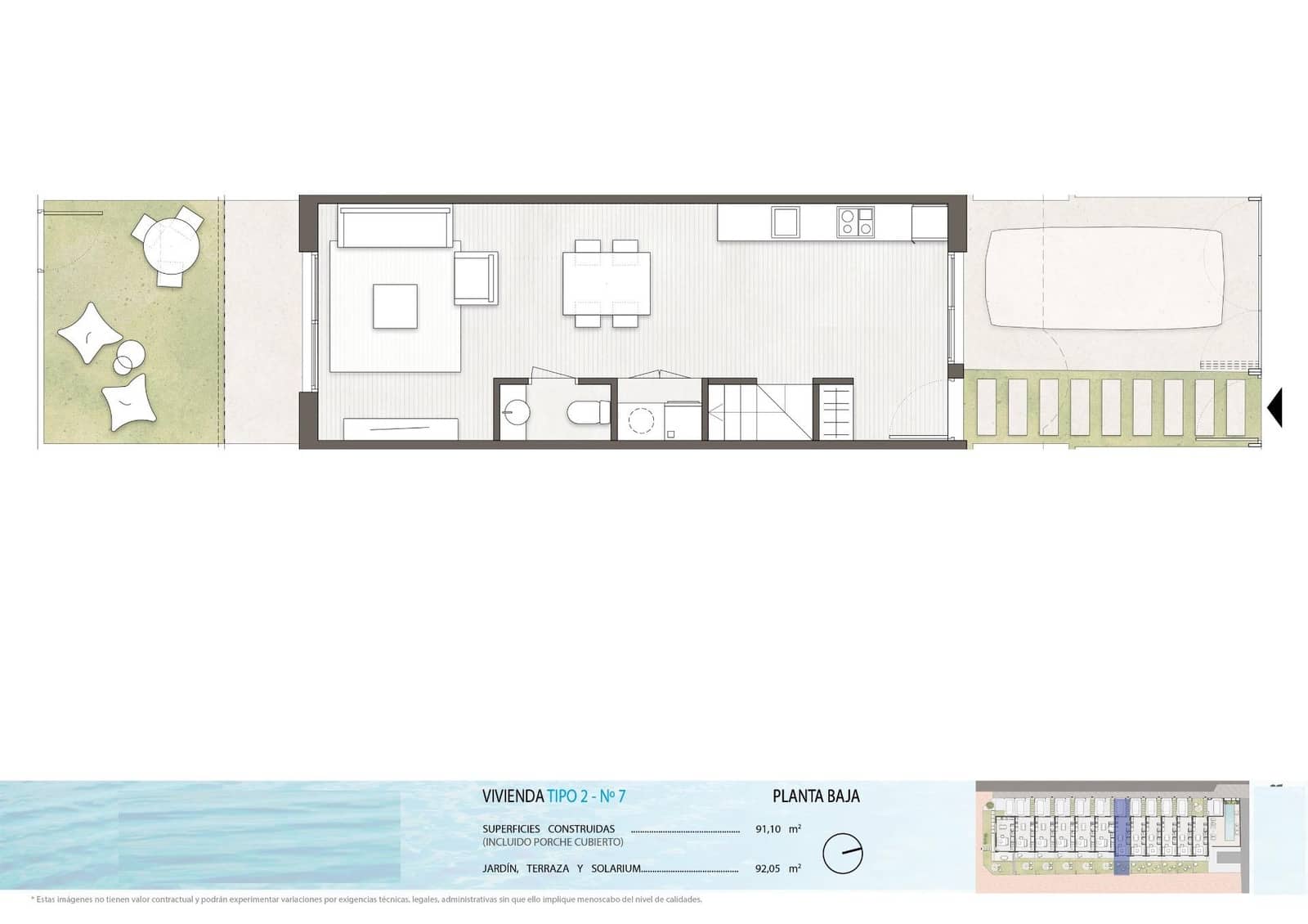 2 bedroom Townhouse for sale in Pilar de la Horadada with pool - € 299,900 (Ref: 8939167)