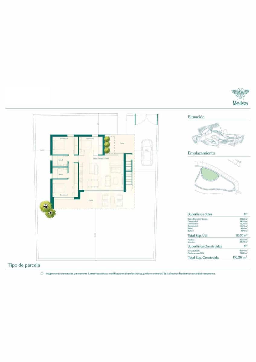 3 bedroom Villa for sale in Fuente Alamo de Murcia with pool garage - € 306,000 (Ref: 9004216)