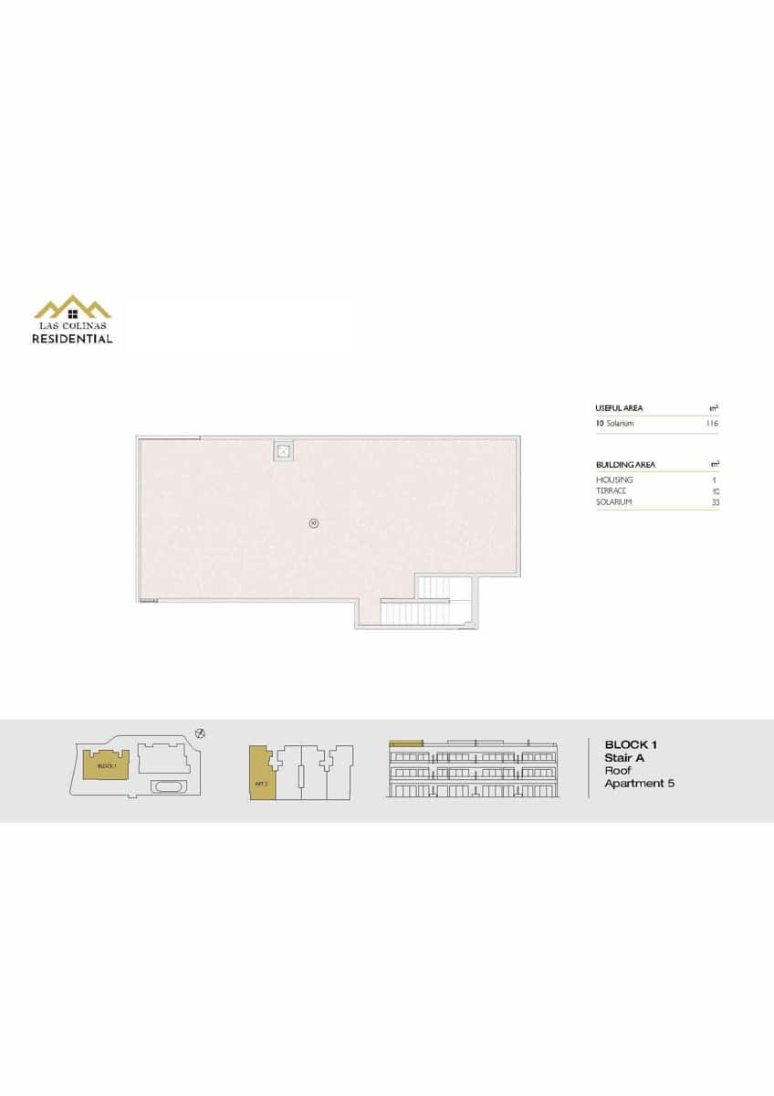 3 quarto Penthouse para venda em Las Colinas Golf com garagem - 895 000 € (Ref: 9016584)
