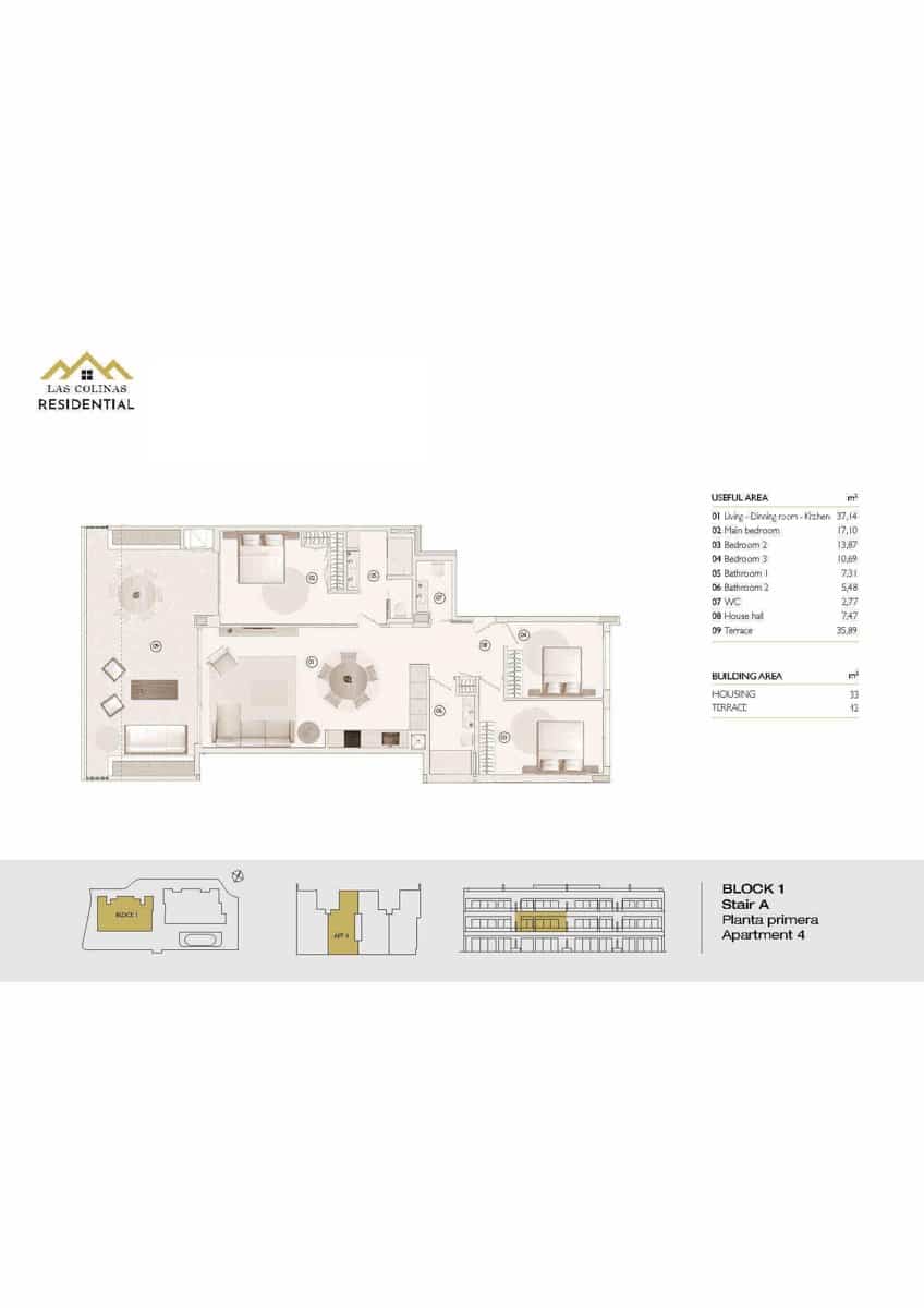 3 bedroom Apartment for sale in Las Colinas Golf with garage - € 640,000 (Ref: 9016585)