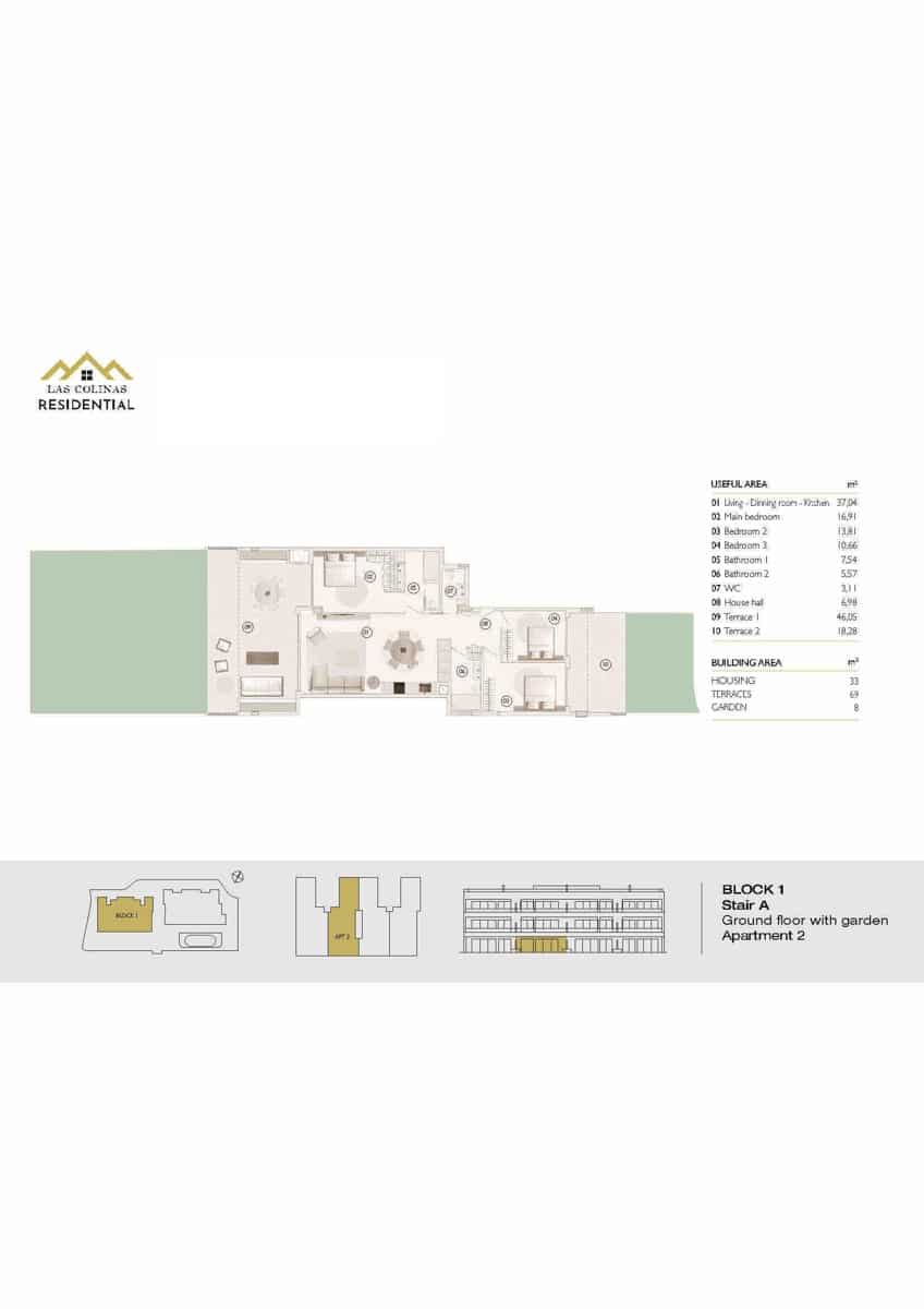 3 bedroom Apartment for sale in Las Colinas Golf with garage - € 625,000 (Ref: 9016586)