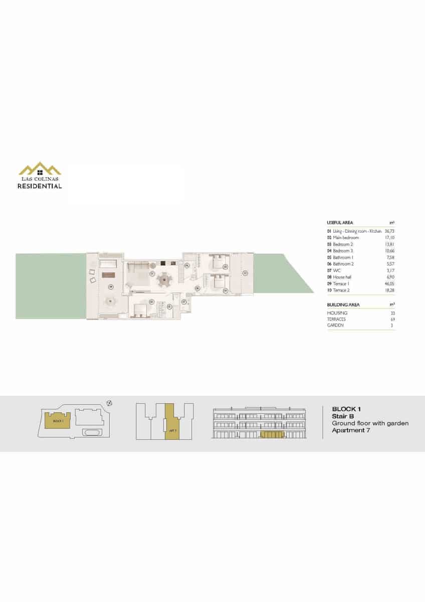 3 bedroom Apartment for sale in Las Colinas Golf with garage - € 625,000 (Ref: 9016586)