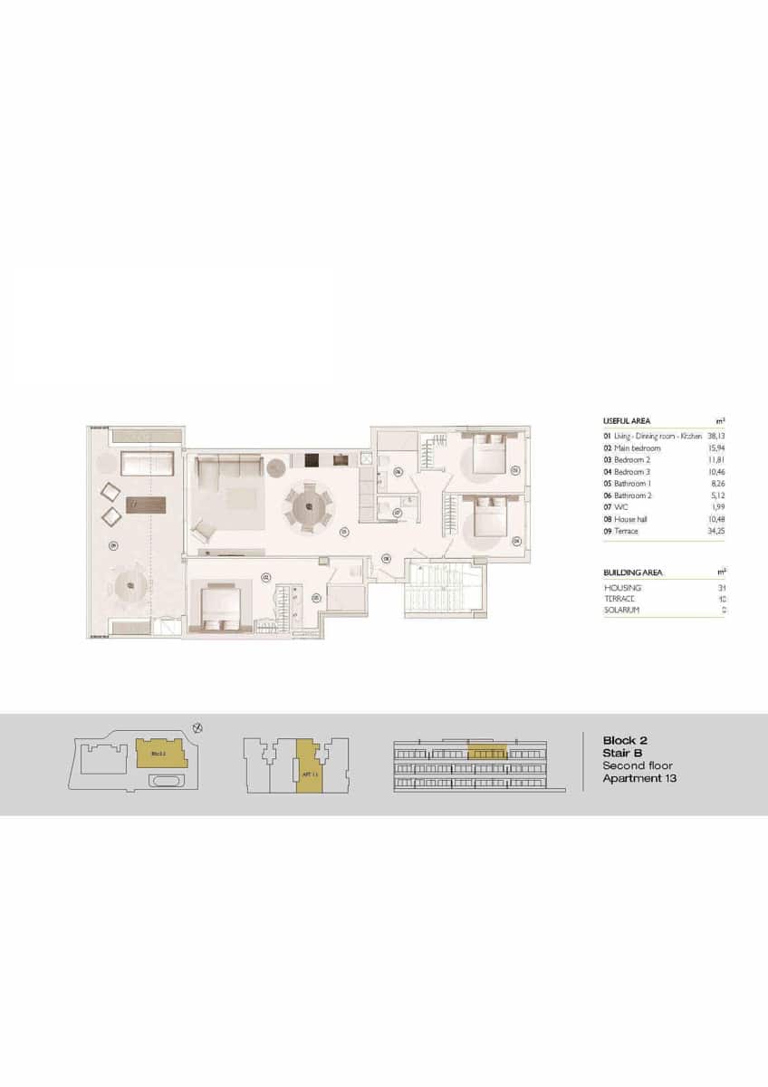 3 soveværelse Penthouse til salg i Las Colinas Golf med garage - € 935.000 (Ref: 9019505)