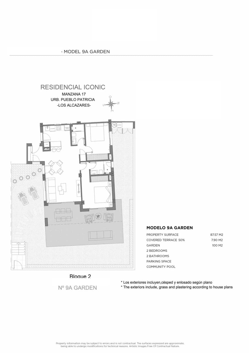 Apartamento de 2 habitaciones en Los Alcázares en venta con piscina - 339.000 € (Ref: 9297123)