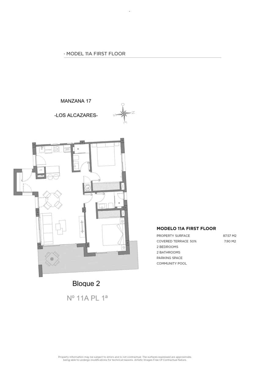 Apartamento de 2 habitaciones en Los Alcázares en venta con piscina - 329.000 € (Ref: 9297127)