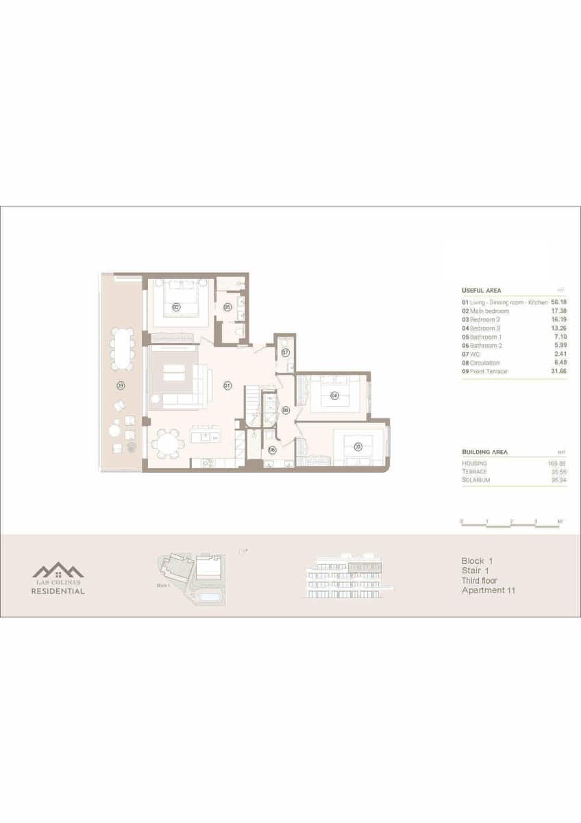 3 bedroom Penthouse for sale in Las Colinas Golf - € 1,150,000 (Ref: 9490947)