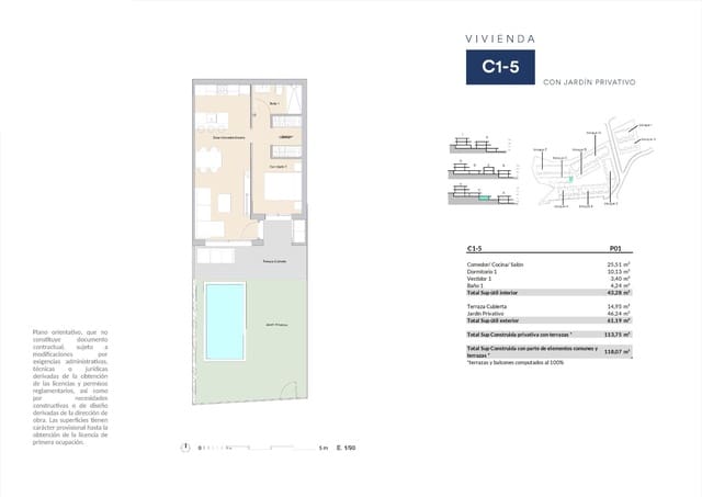 1 slaapkamer Appartement te koop in Escandinavia - Cautivador, Alfaz del Pi / L'Alfàs del Pi - € 243.000 (Ref: 9573590)