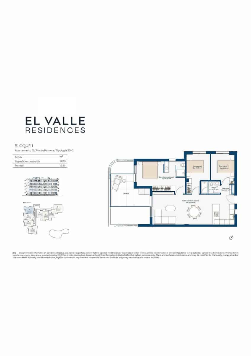 3 sovrum Lägenhet till salu i Banos y Mendigo - 375 000 € (Ref: 9585261)