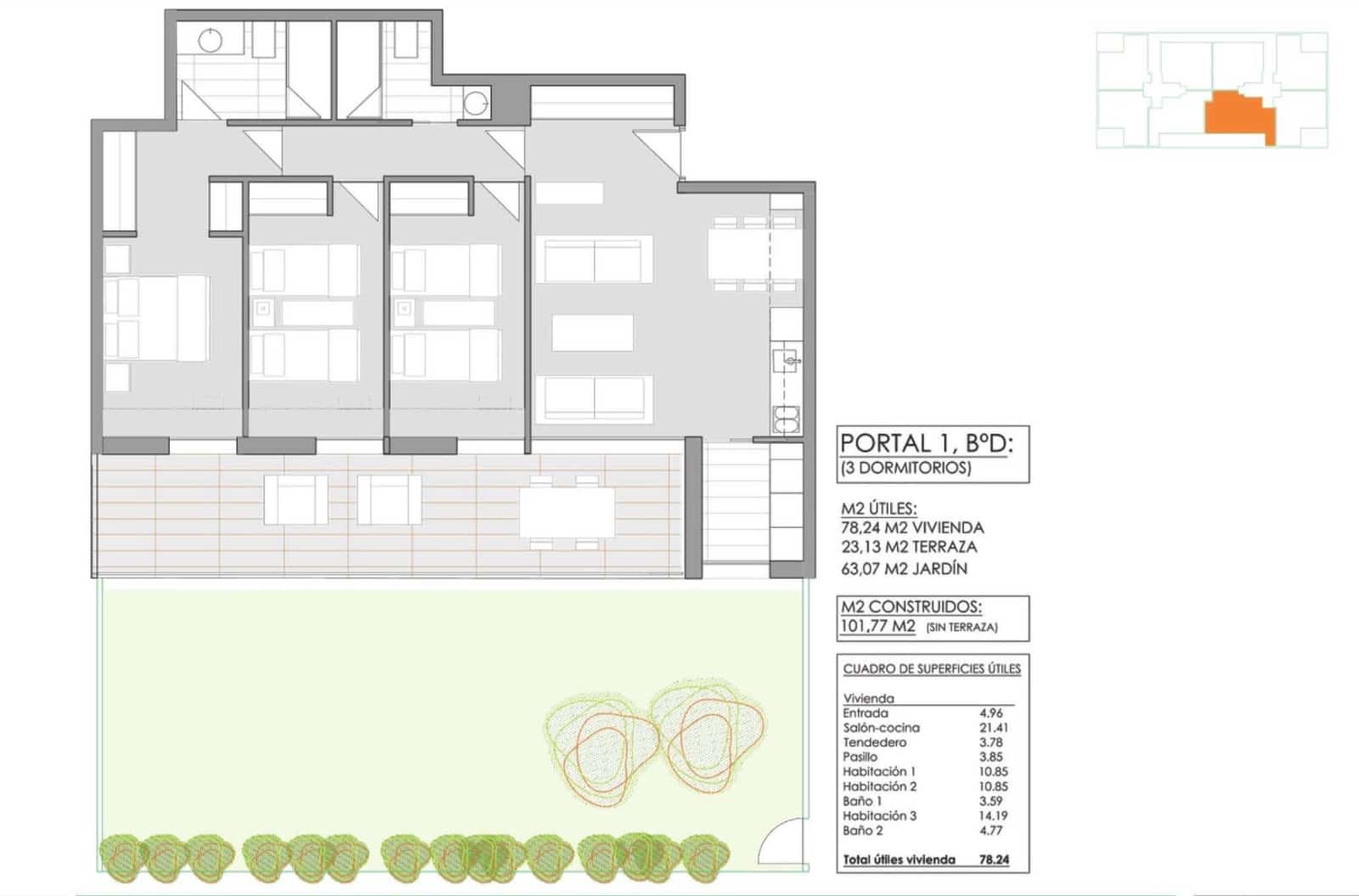 3 soveværelse Lejlighed til salg i Javea / Xabia - € 485.000 (Ref: 9639830)