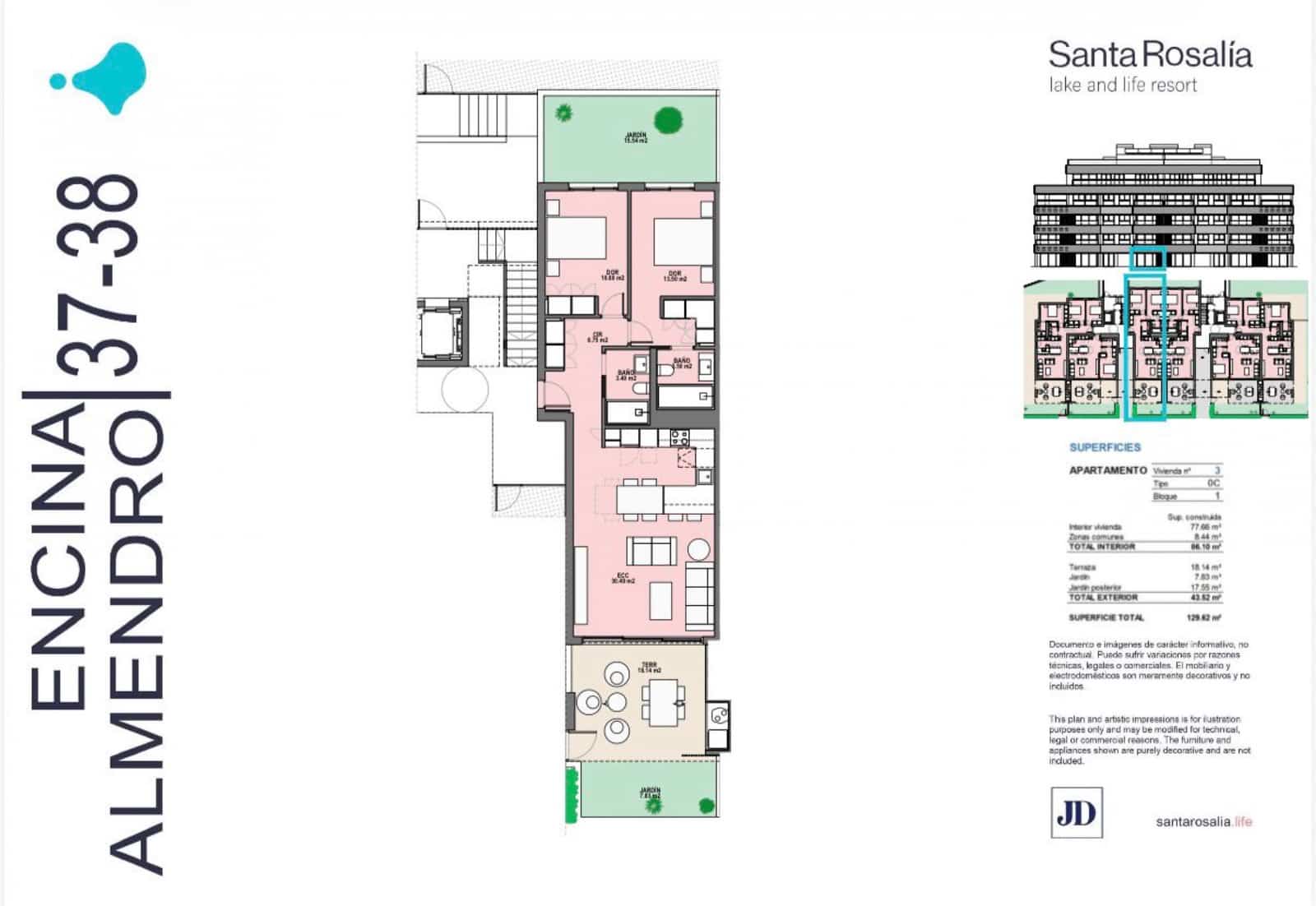 2 makuuhuone Huoneisto myytävänä paikassa Torre-Pacheco mukana uima-altaan 
autotalli - 297 000 € (Ref: 9673641)