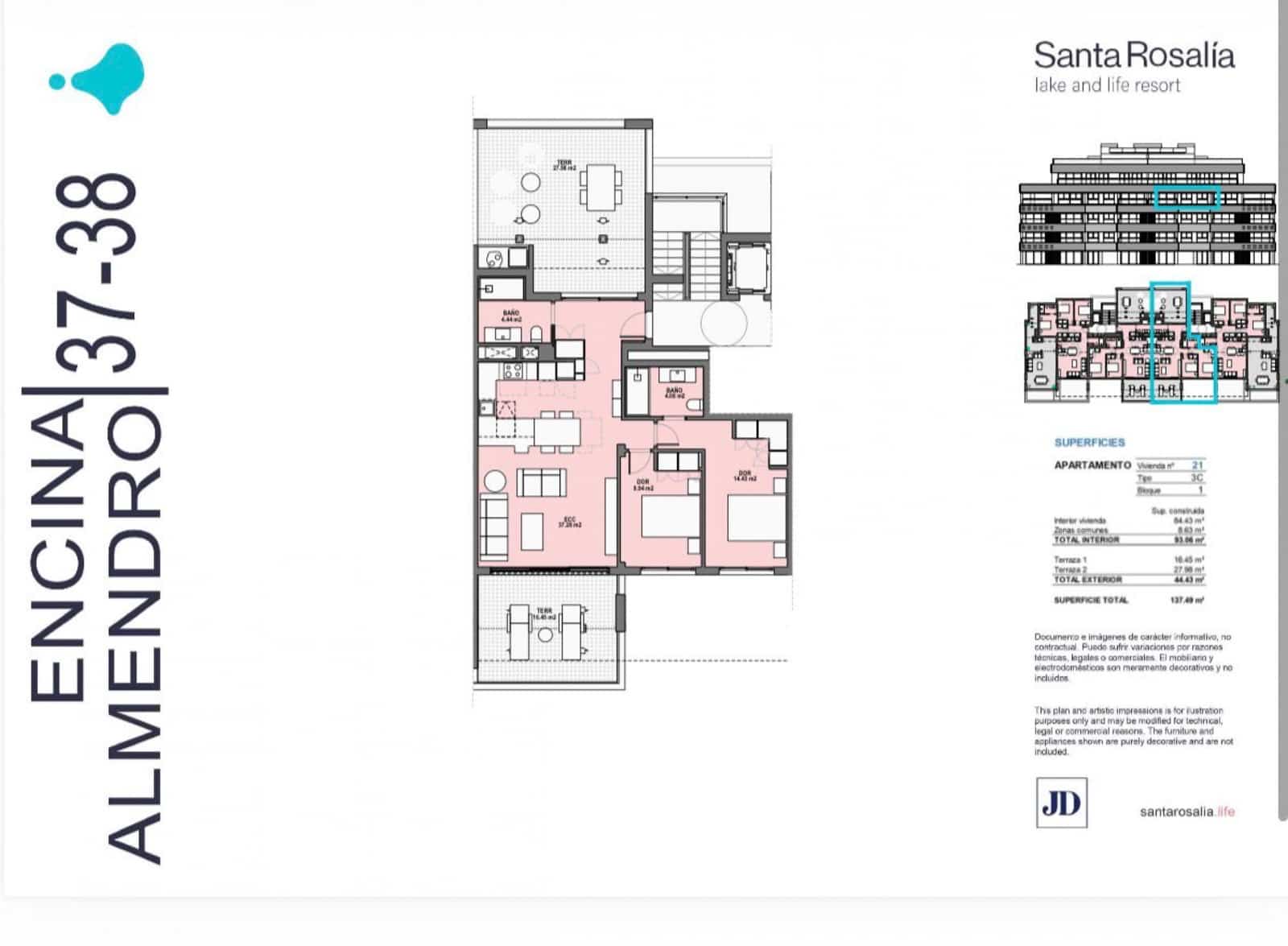 2 bedroom Apartment for sale in Torre-Pacheco with pool garage - € 335,000 (Ref: 9673642)
