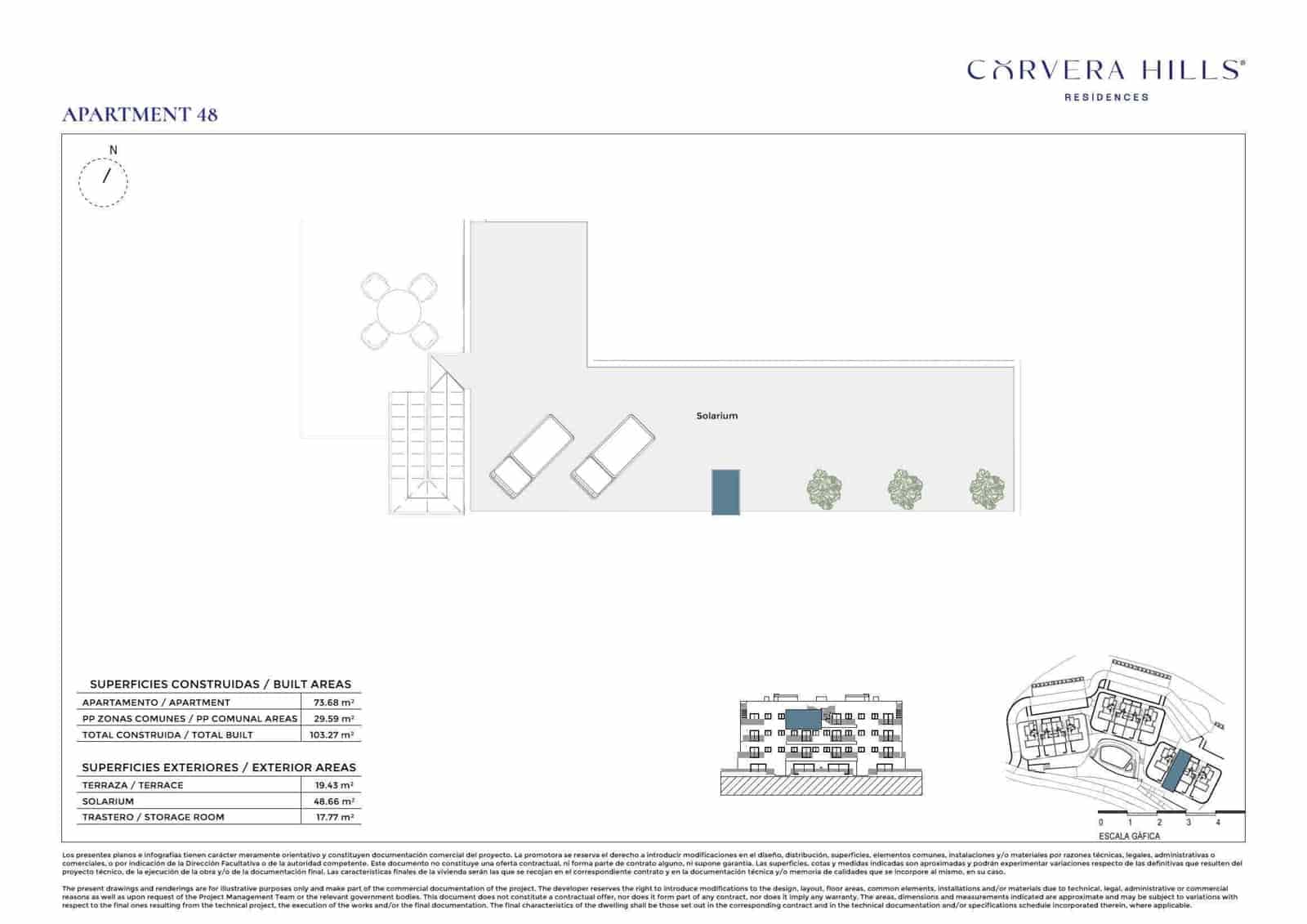 Ático de 2 habitaciones en Corvera en venta con garaje - 299.000 € (Ref: 9751428)