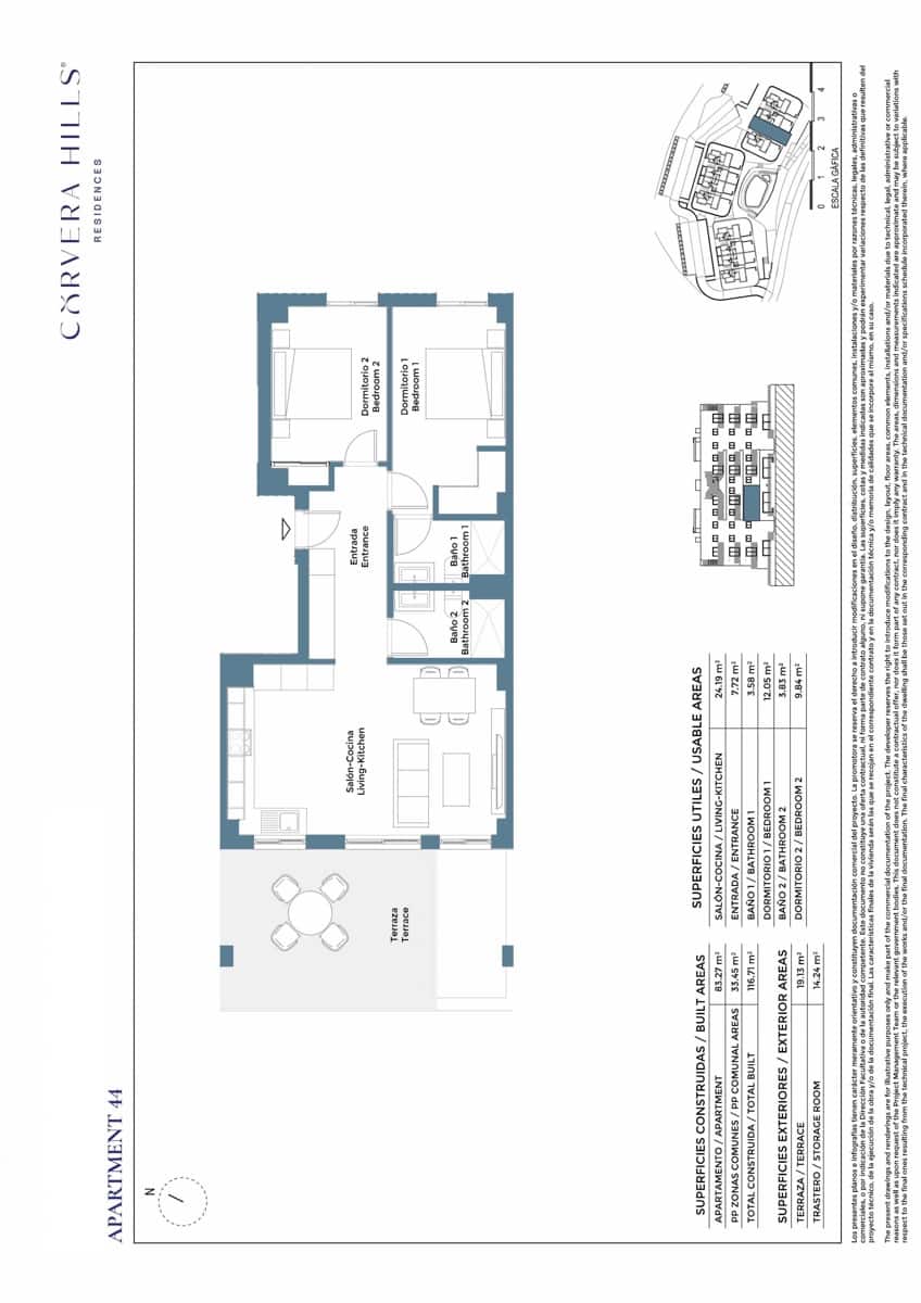 2 soveværelse Lejlighed til salg i Corvera med garage - € 229.000 (Ref: 9751430)