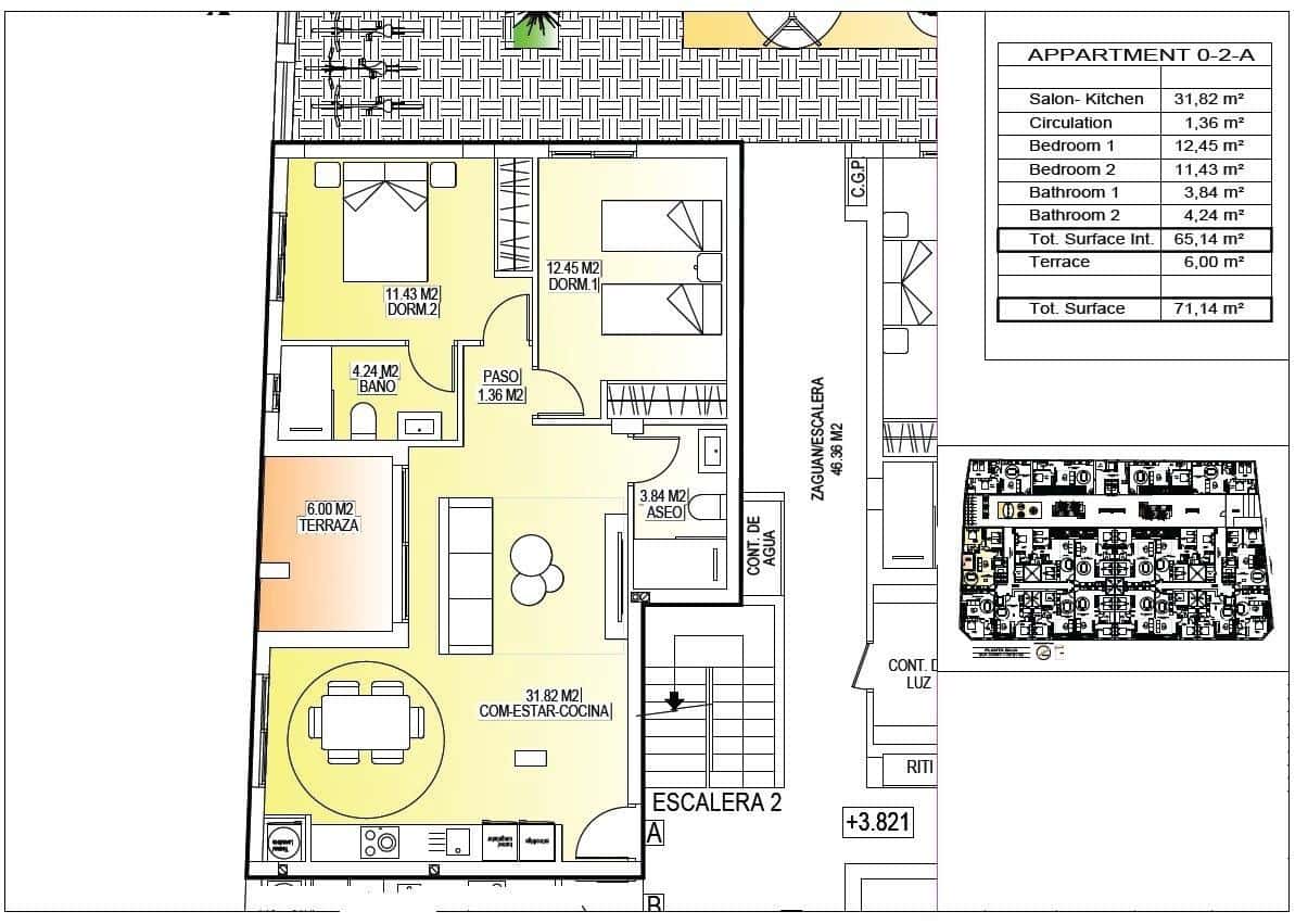 2 bedroom Apartment for sale in San Miguel de Salinas - € 170,000 (Ref: 9833073)
