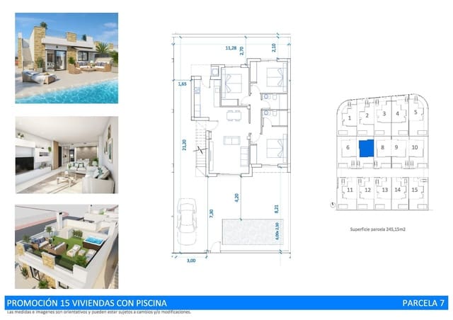 3 soverom Villa til salgs i San Fulgencio med svømmebasseng garasje - € 395 000 (Ref: 9937350)