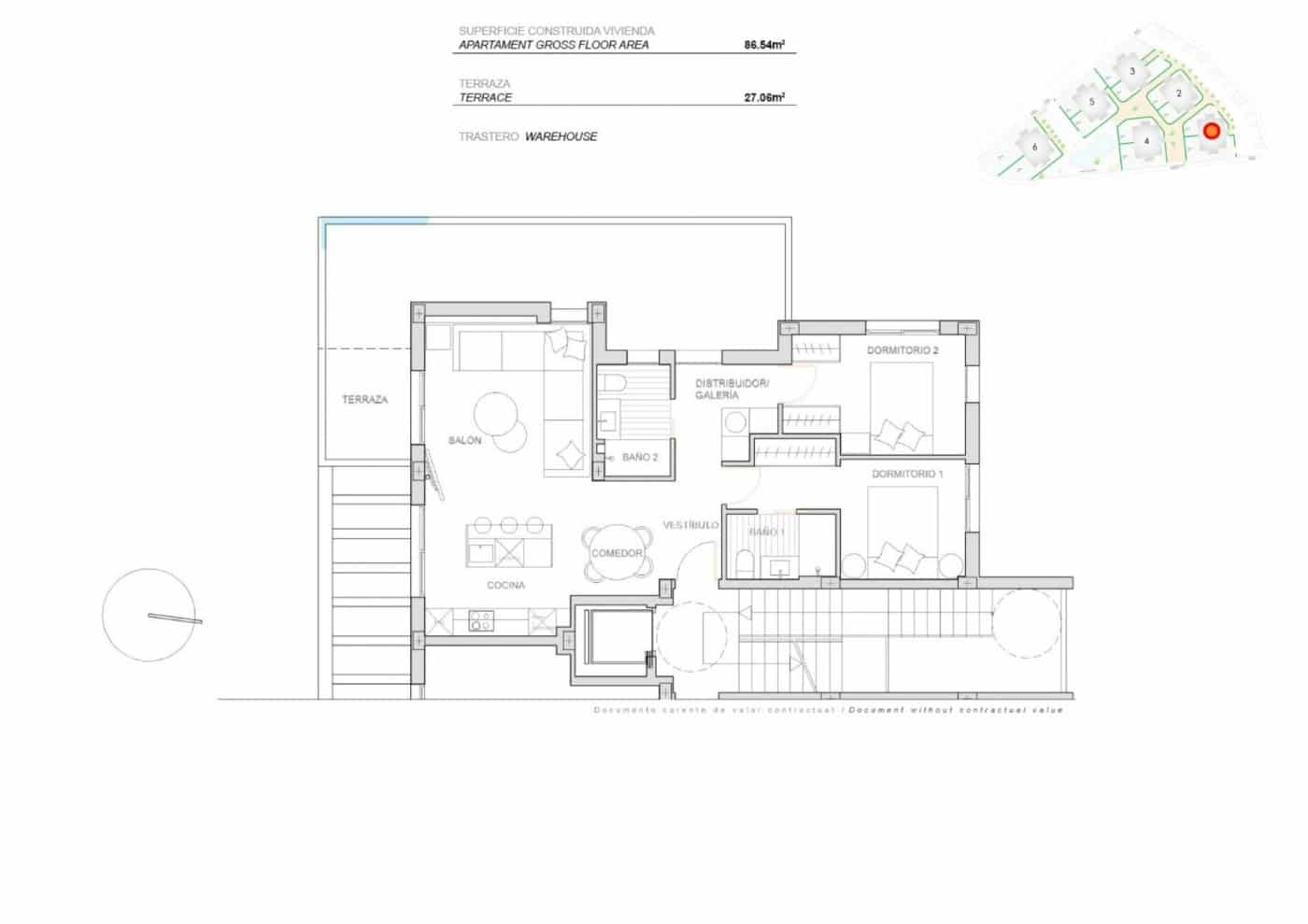 Apartamento de 2 habitaciones en Torre-Pacheco en venta con piscina garaje - 315.900 € (Ref: 9961916)