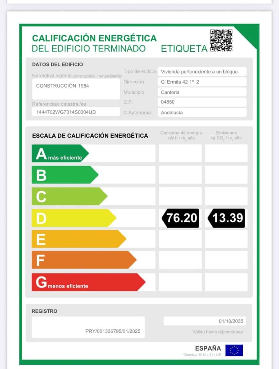 2 slaapkamer Appartement te koop in Cantoria met garage - € 85.000 (Ref: 9242693)