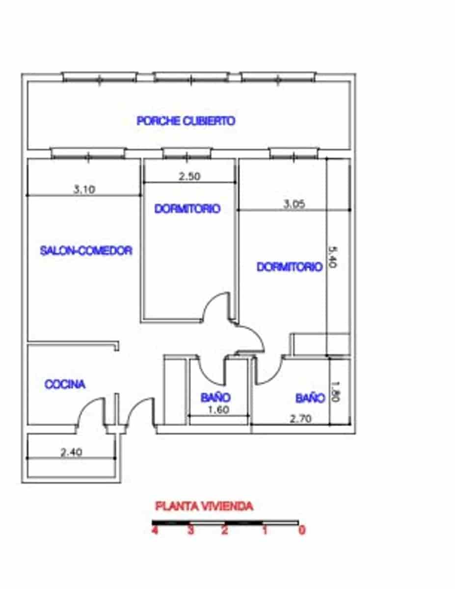 2 makuuhuone Huoneisto myytävänä paikassa Vera mukana uima-altaan 
autotalli - 197 000 € (Ref: 9543047)