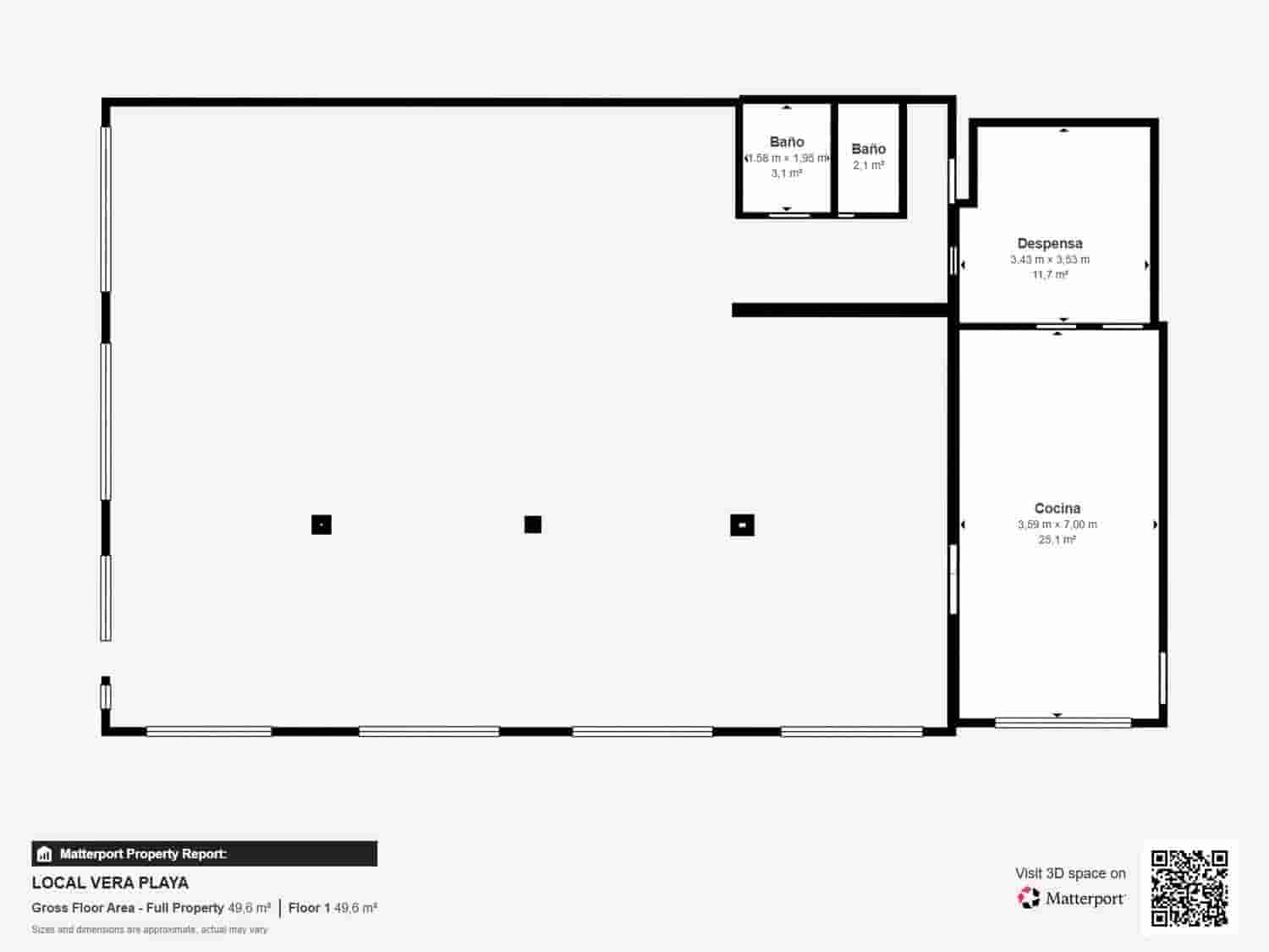 Commercial for sale in Vera - € 382,000 (Ref: 9697951)