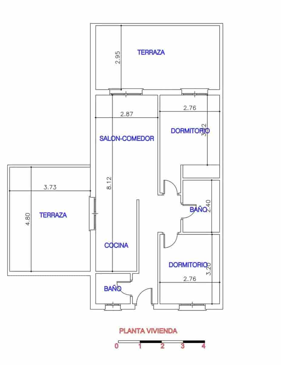2 soverom Leilighet til salgs i Vera med svømmebasseng garasje - € 199 000 (Ref: 9932796)