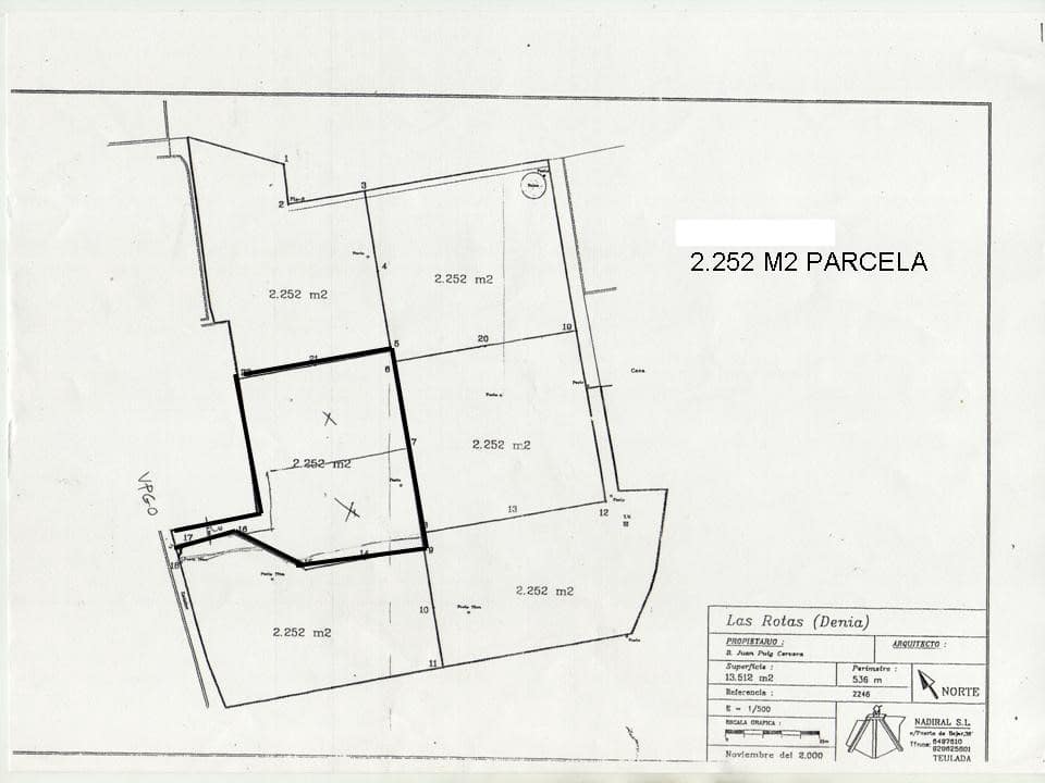 Bauplatz zu verkaufen in Denia - 900.000 € (Ref: 9314555)
