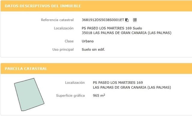 Area Edificabile in vendita in Tamaraceite, Las Palmas de Gran Canaria - 238.000 € (Rif: 7865472)