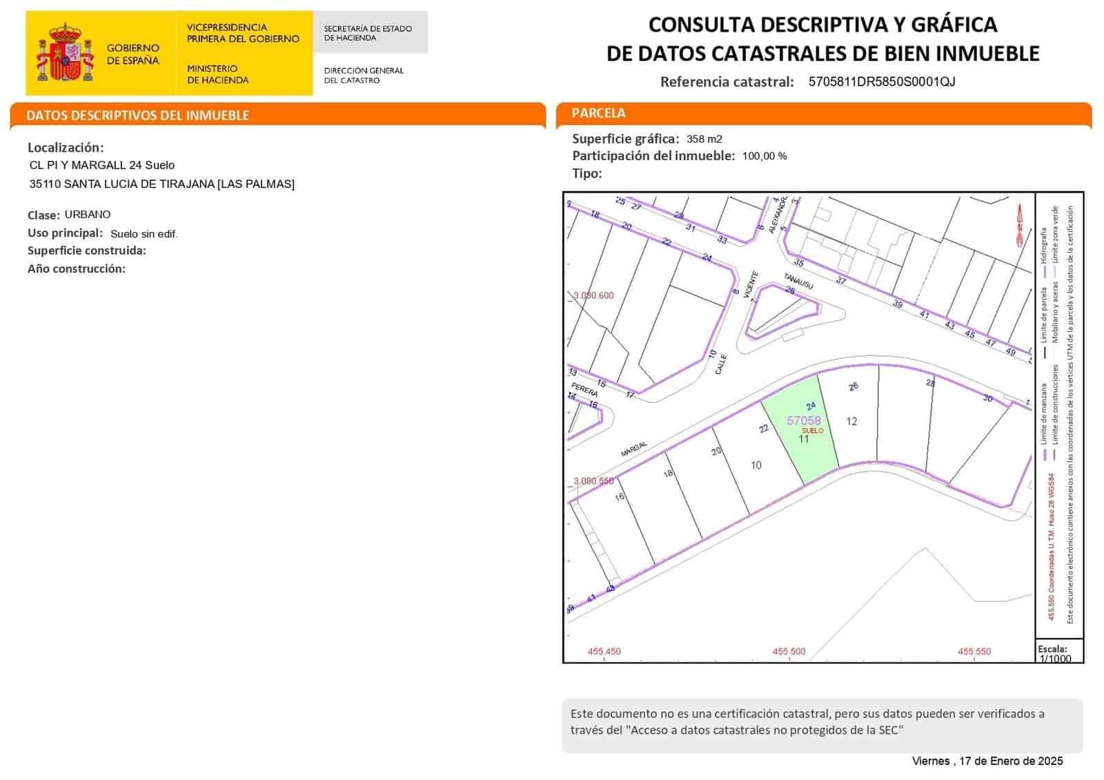 Tontti myytävänä paikassa Santa Lucia de Tirajana - 149 000 € (Ref: 8174843)