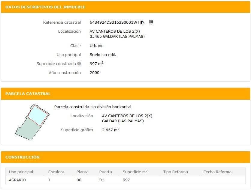 Byggegrund til salg i Galdar - € 166.000 (Ref: 8396655)