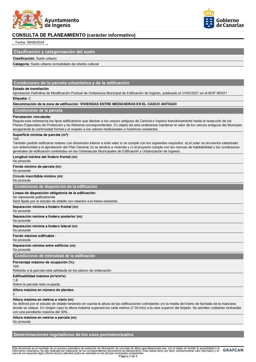 Byggetomt til salgs i Ingenio - € 70 000 (Ref: 8498836)