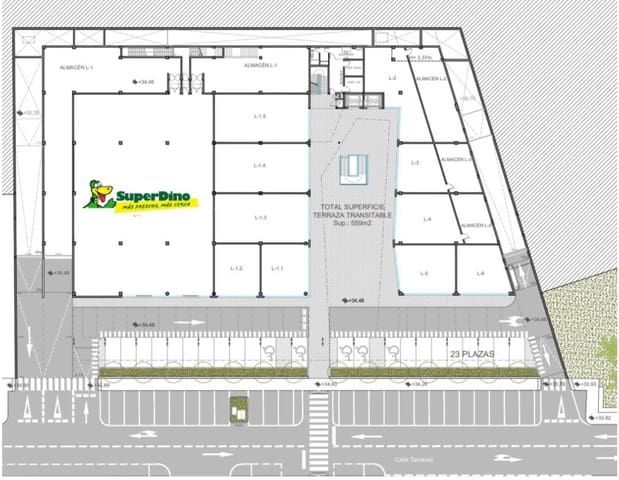 Kaupallinen vuokrattavana paikassa Puerto Calero, Yaiza - 2 325 € (Ref: 8617334)